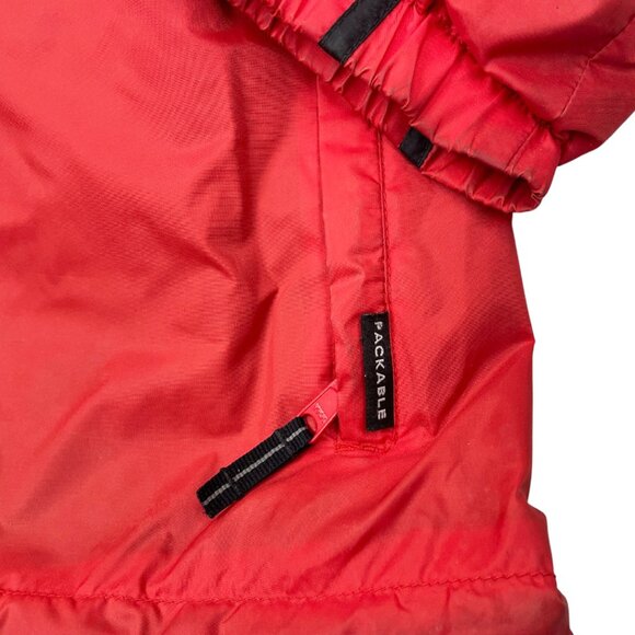 Columbia Vintage Red Hooded Windbreaker Jacket Men's Medium - Picture 5 of 10